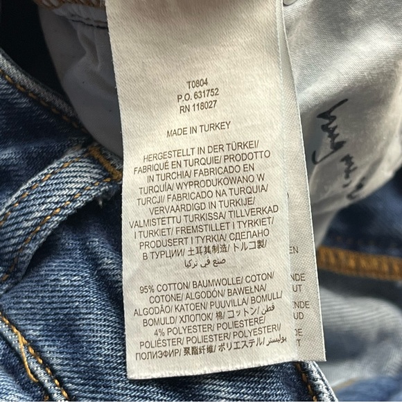 Boden Denim Relaxed Wide Leg Womens Size 8 Regular Waist 28 Blue Jean High Rise - Picture 9 of 13